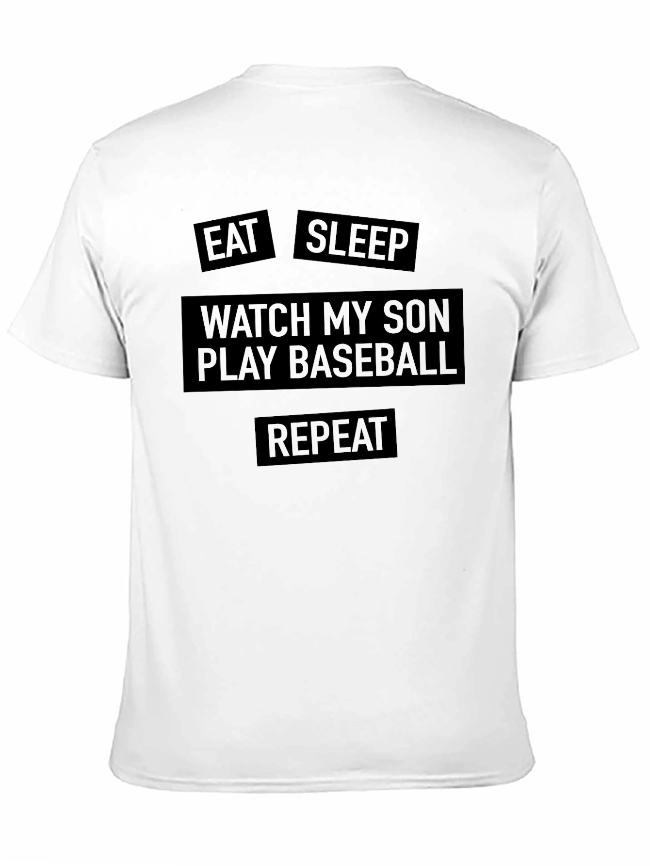 Eat Sleep Watch My Son Play Baseball Mens T-Shirt