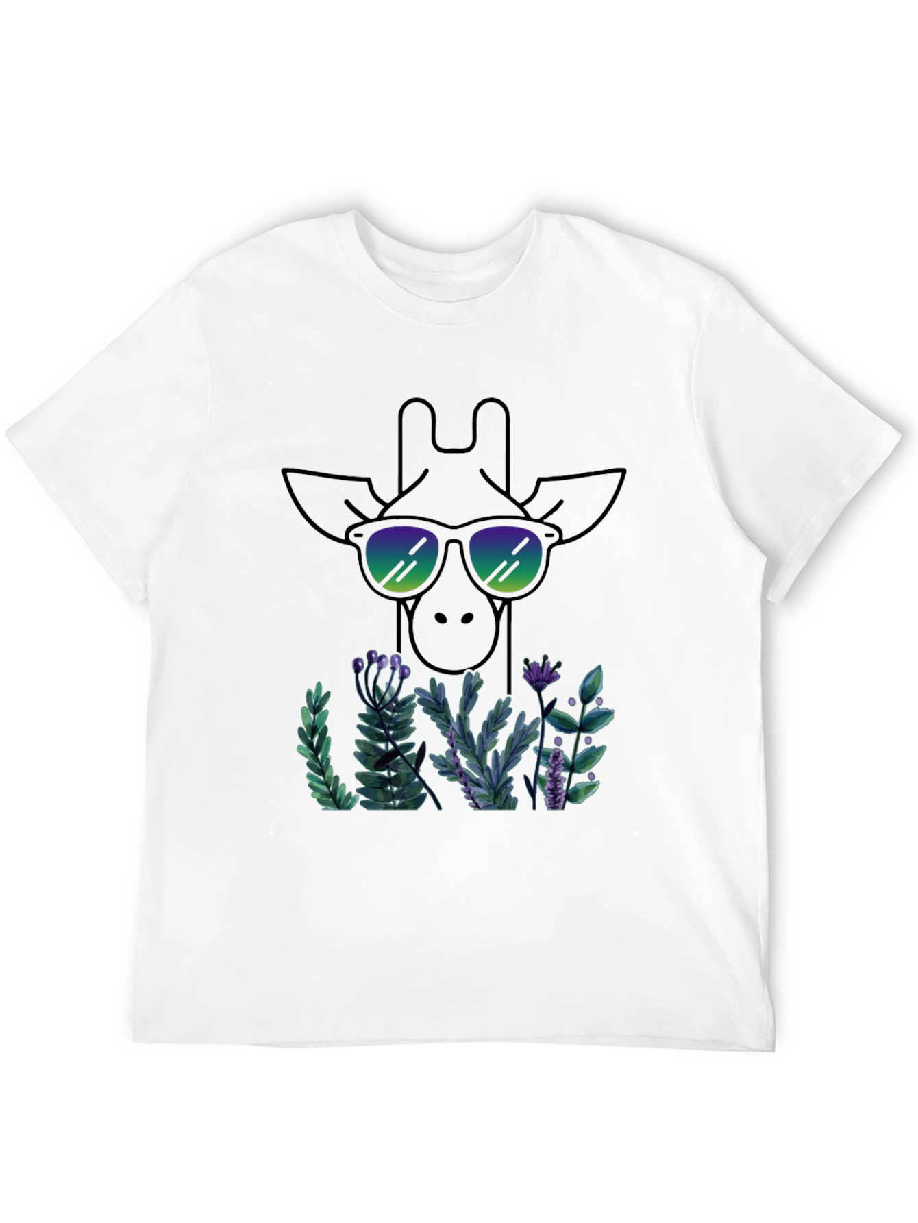 Cool Giraffe Graphic T-Shirt