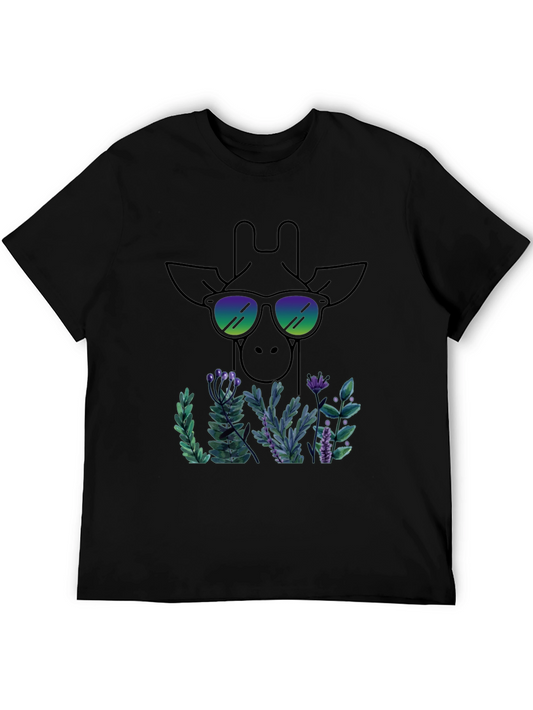 Cool Giraffe Graphic T-Shirt