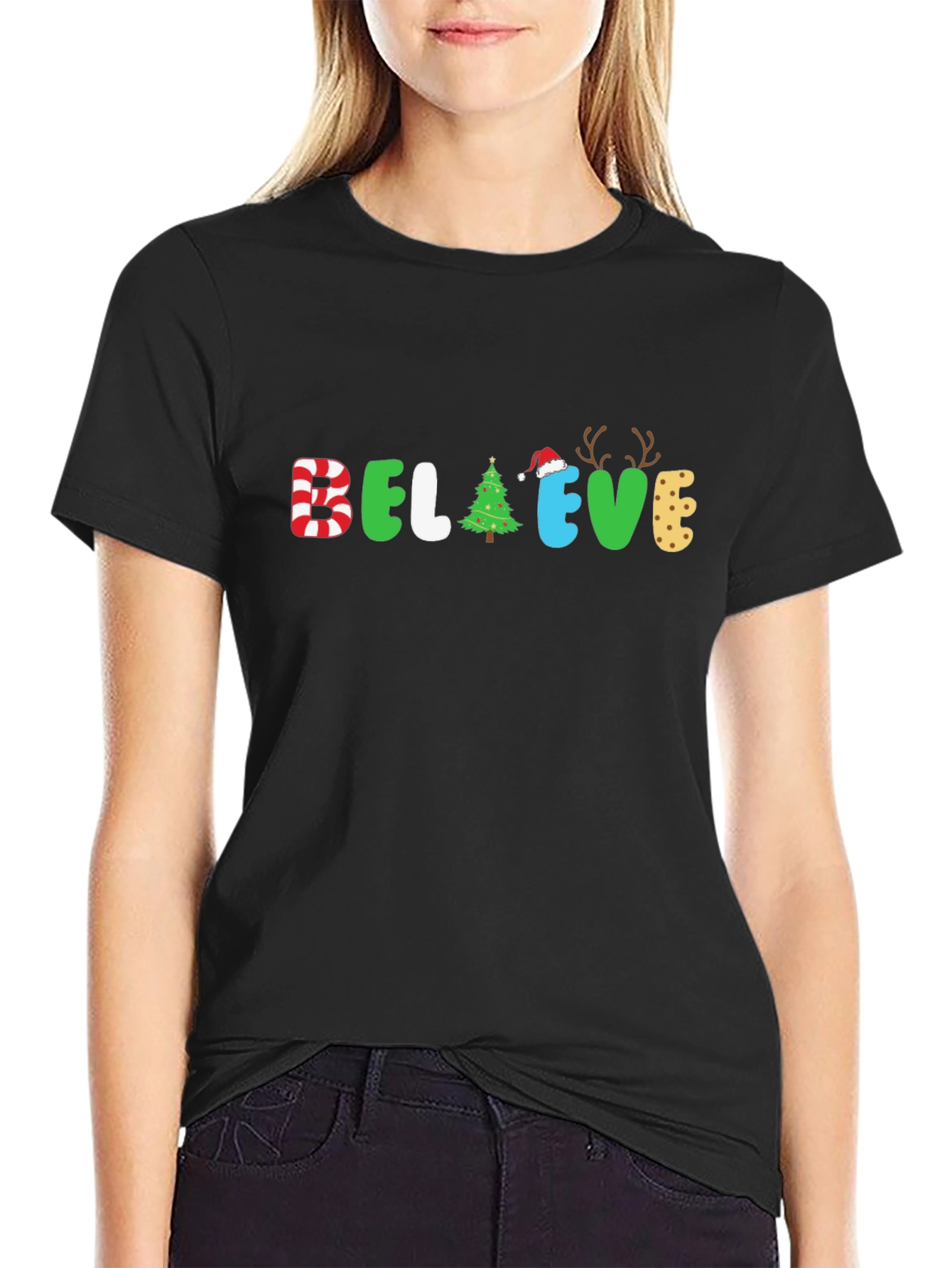 Believe Christmas Graphic Tee