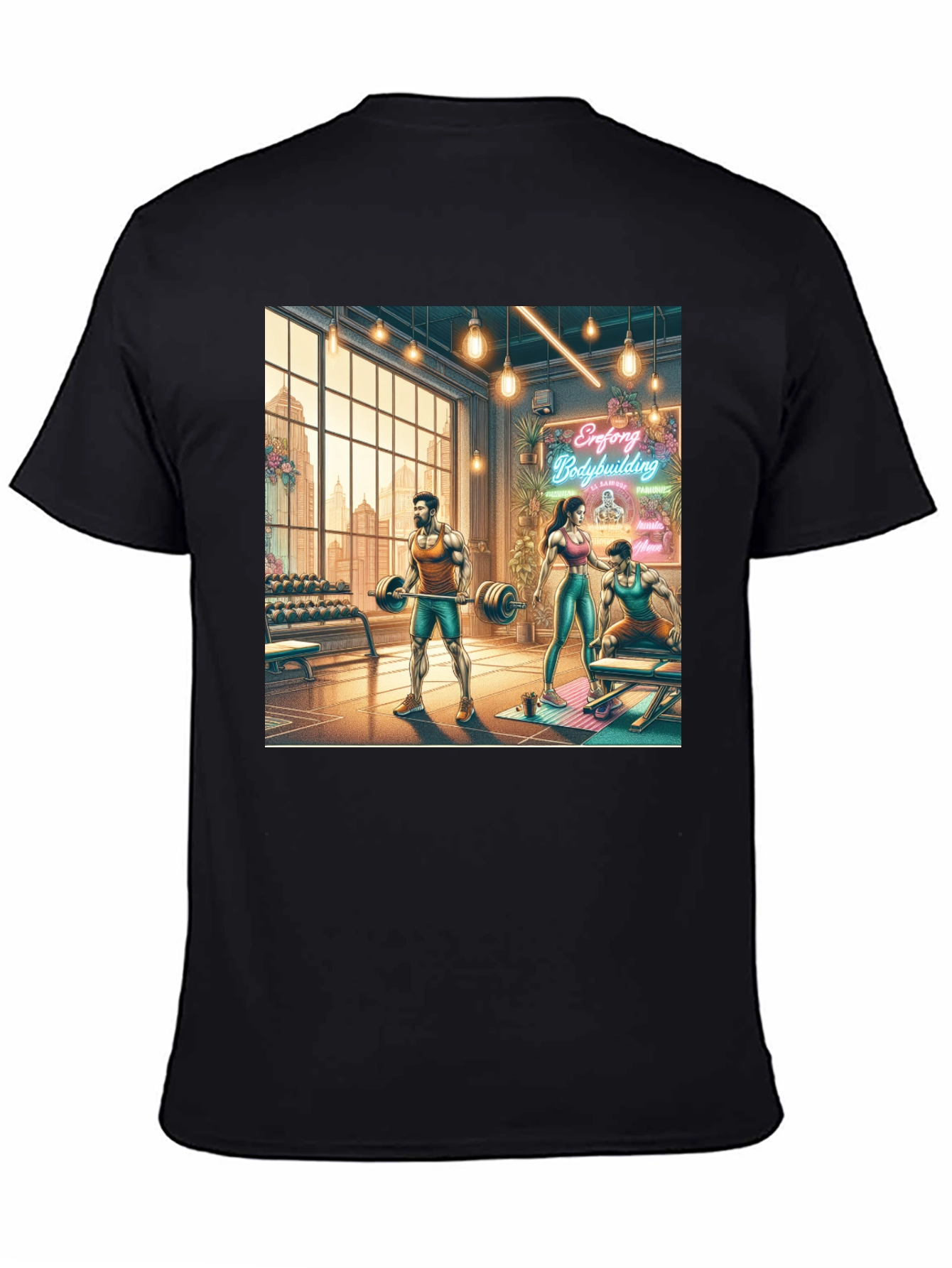 Gym Bodybuilding Graphic T-Shirt