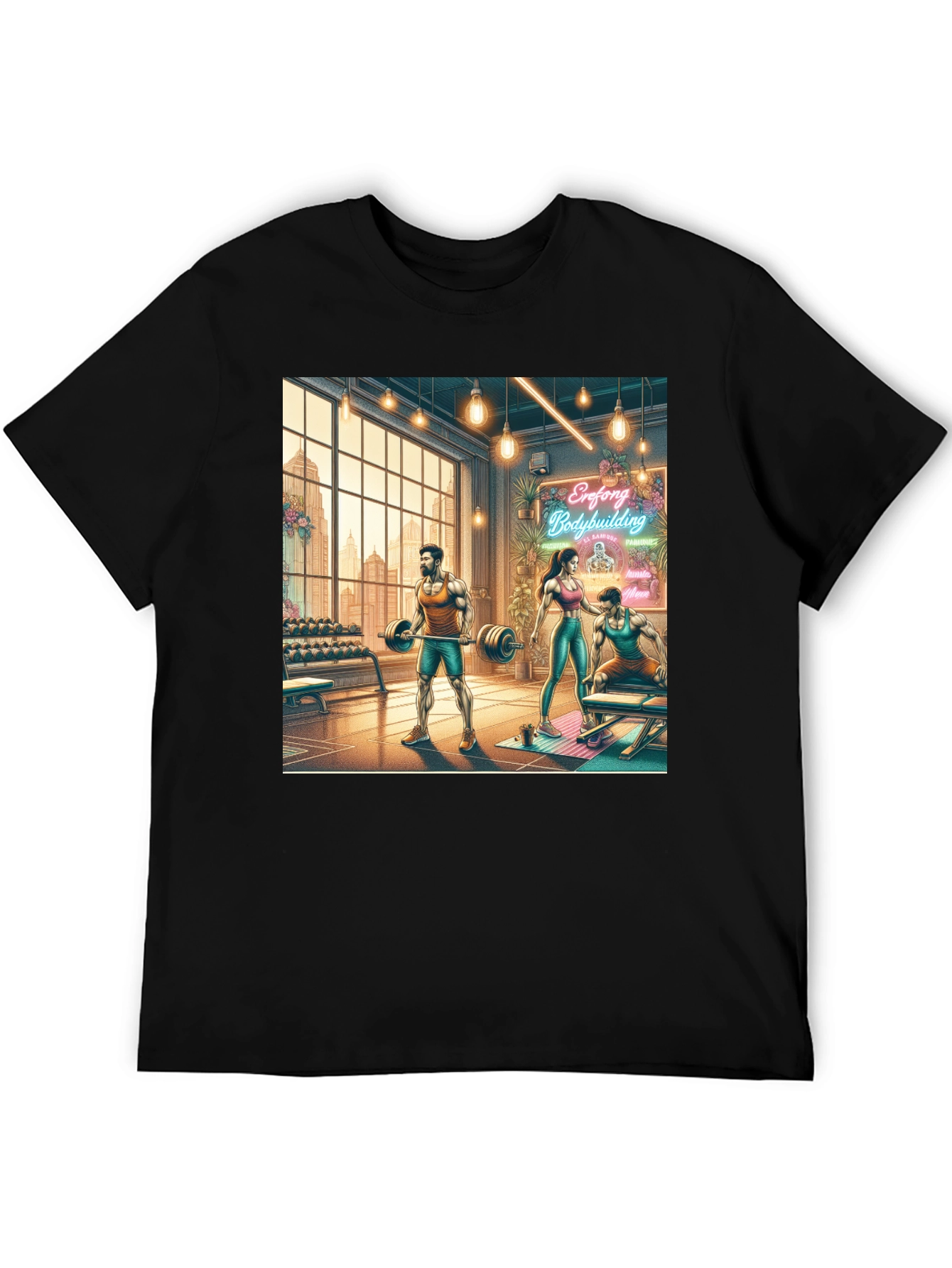 Gym Bodybuilding Graphic T-Shirt