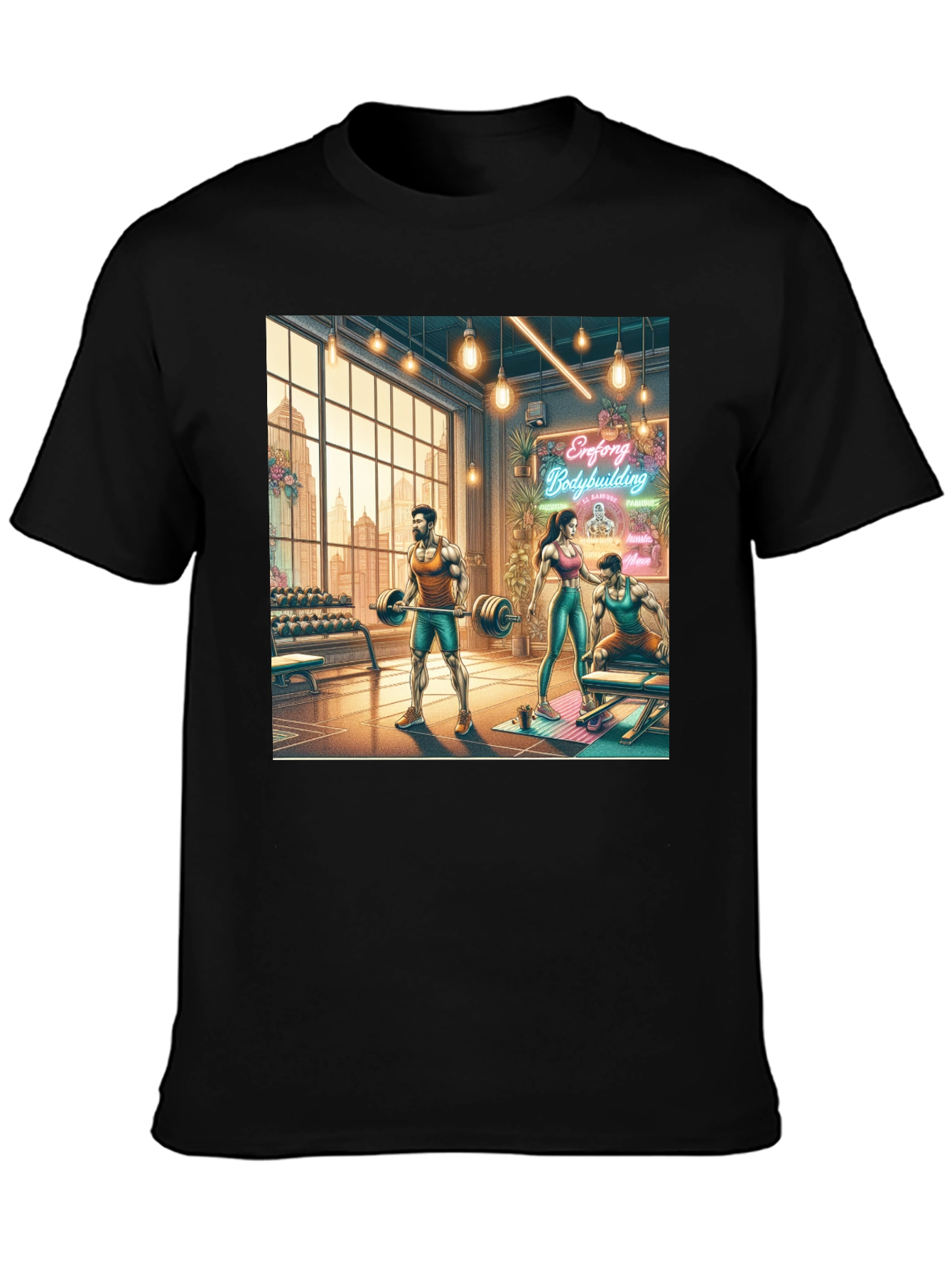 Gym Bodybuilding Graphic T-Shirt
