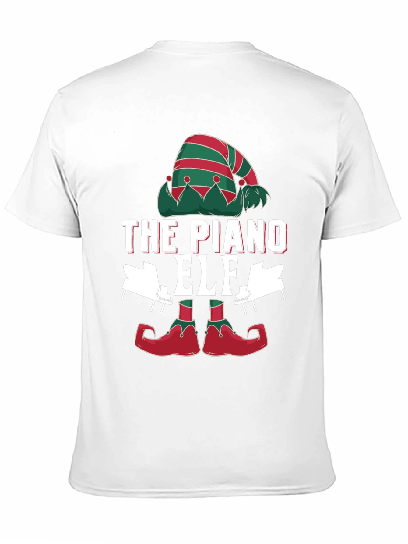 The Piano Elf Christmas T-Shirt