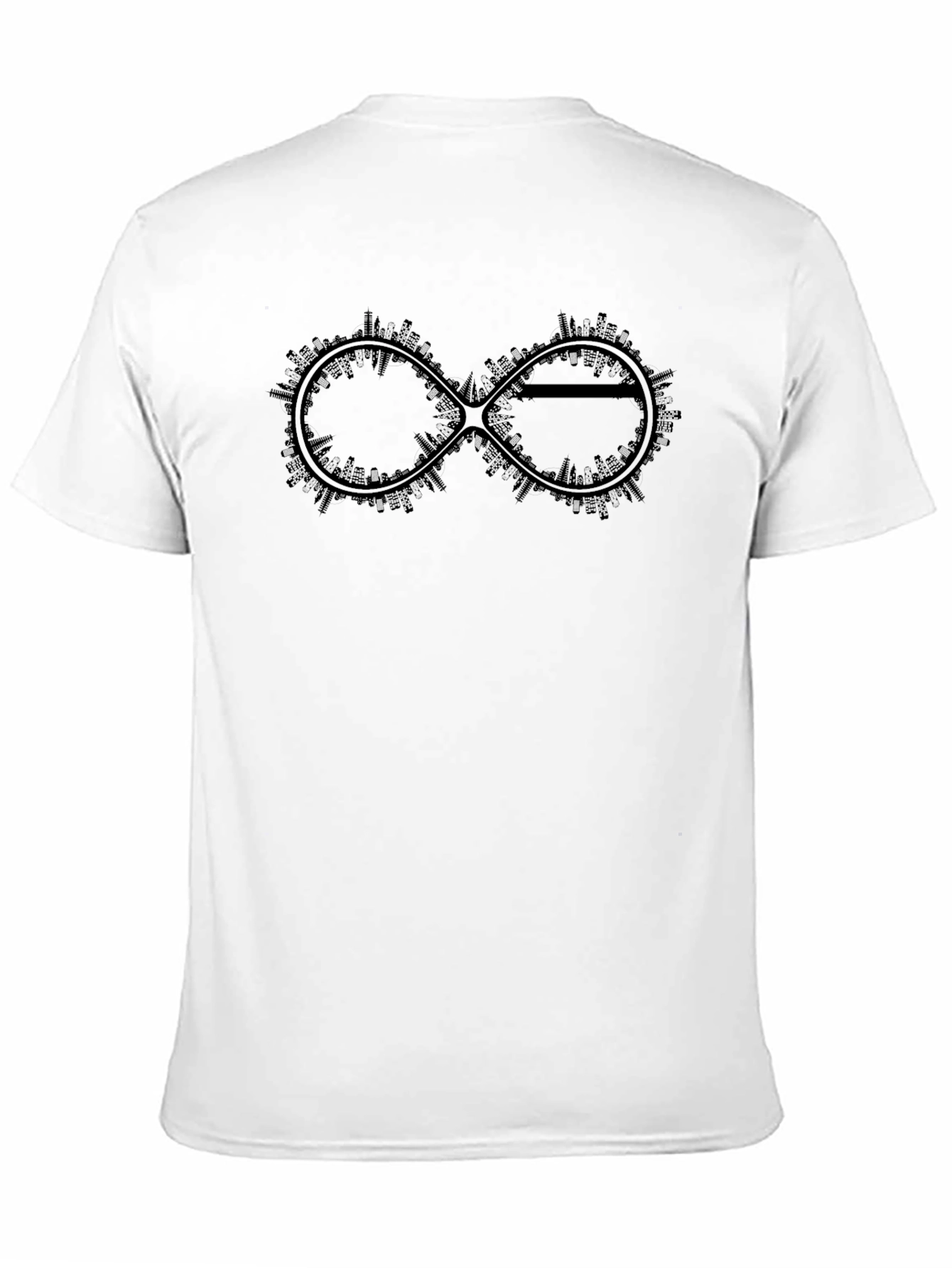 Cityscape Infinity Black T-Shirt