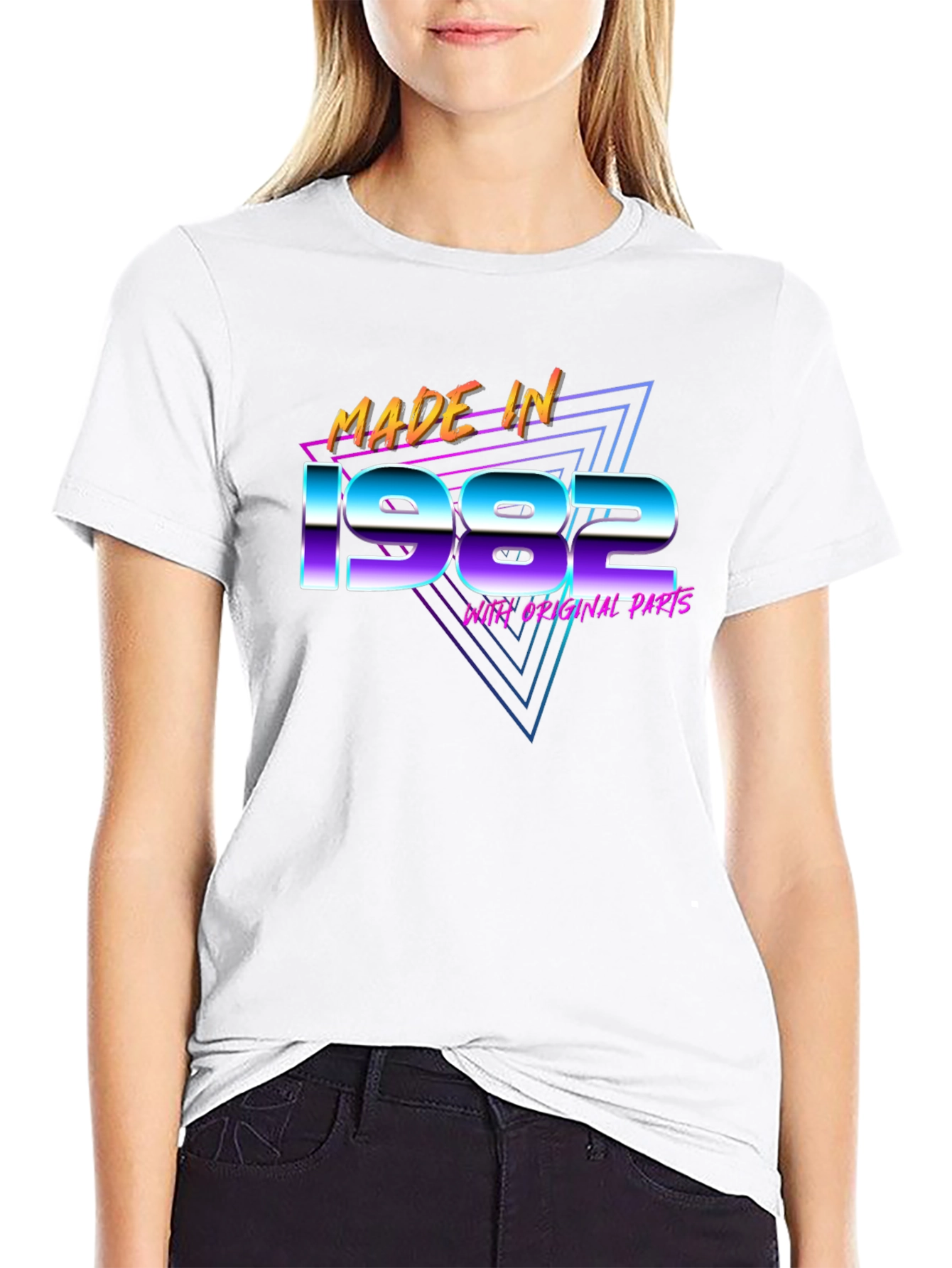 Made in 1982 Graphic T-Shirt Retro Birthday Tee