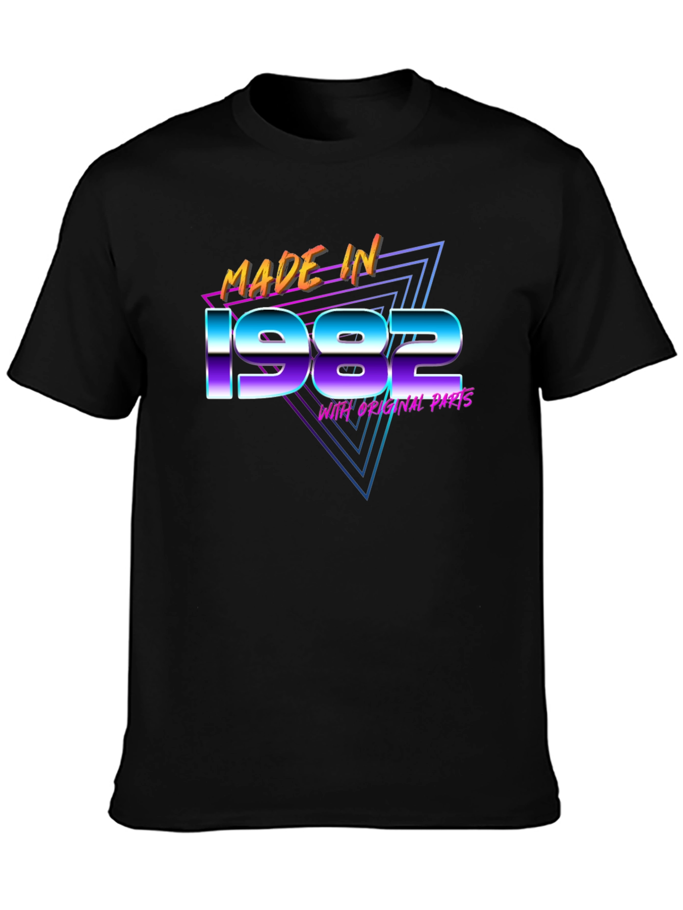 Made in 1982 Graphic T-Shirt Retro Birthday Tee