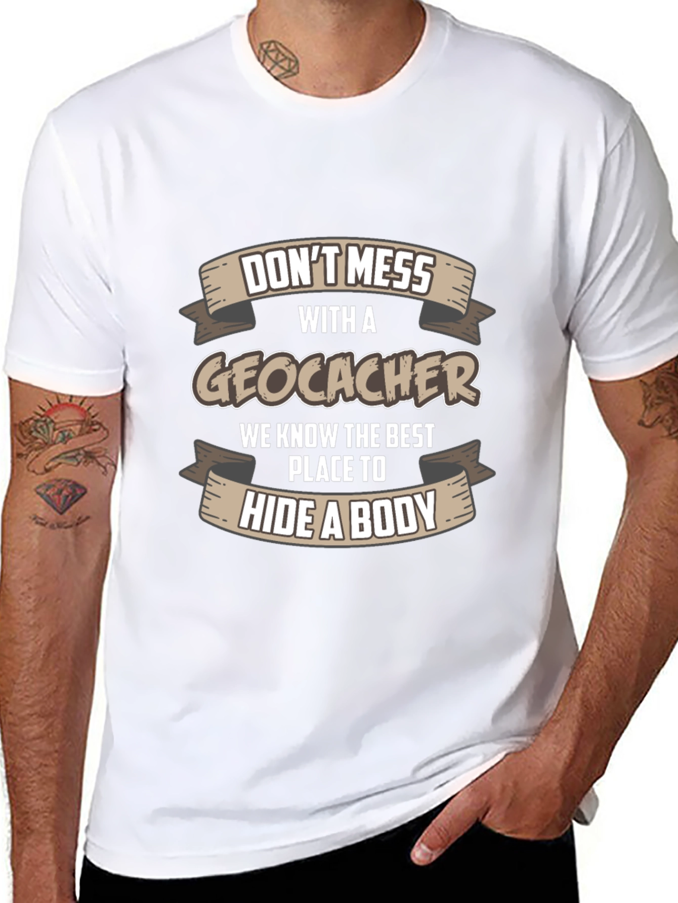 Dont Mess With A Geocacher T-Shirt