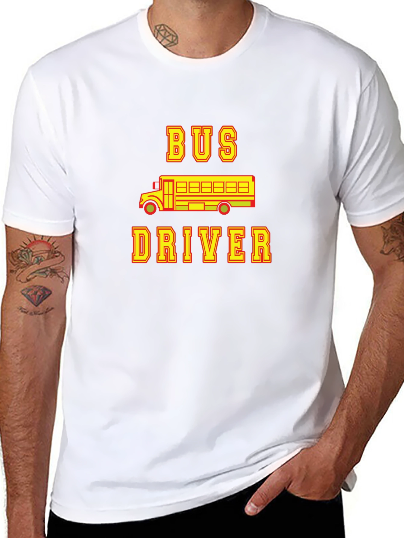 Bus Driver Graphic Tee - Classic Style