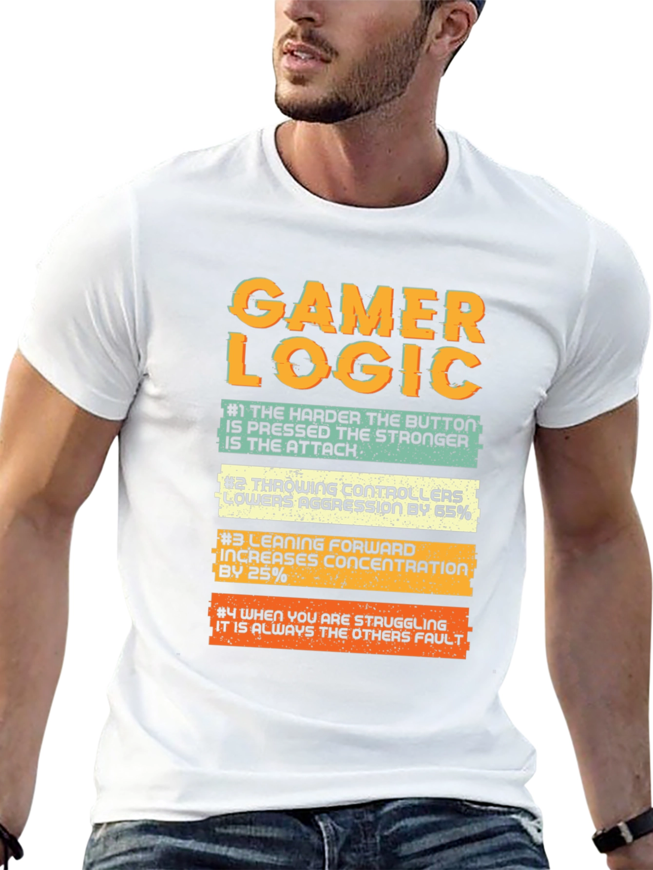 Gamer Logic T-Shirt - Funny Video Game Tee