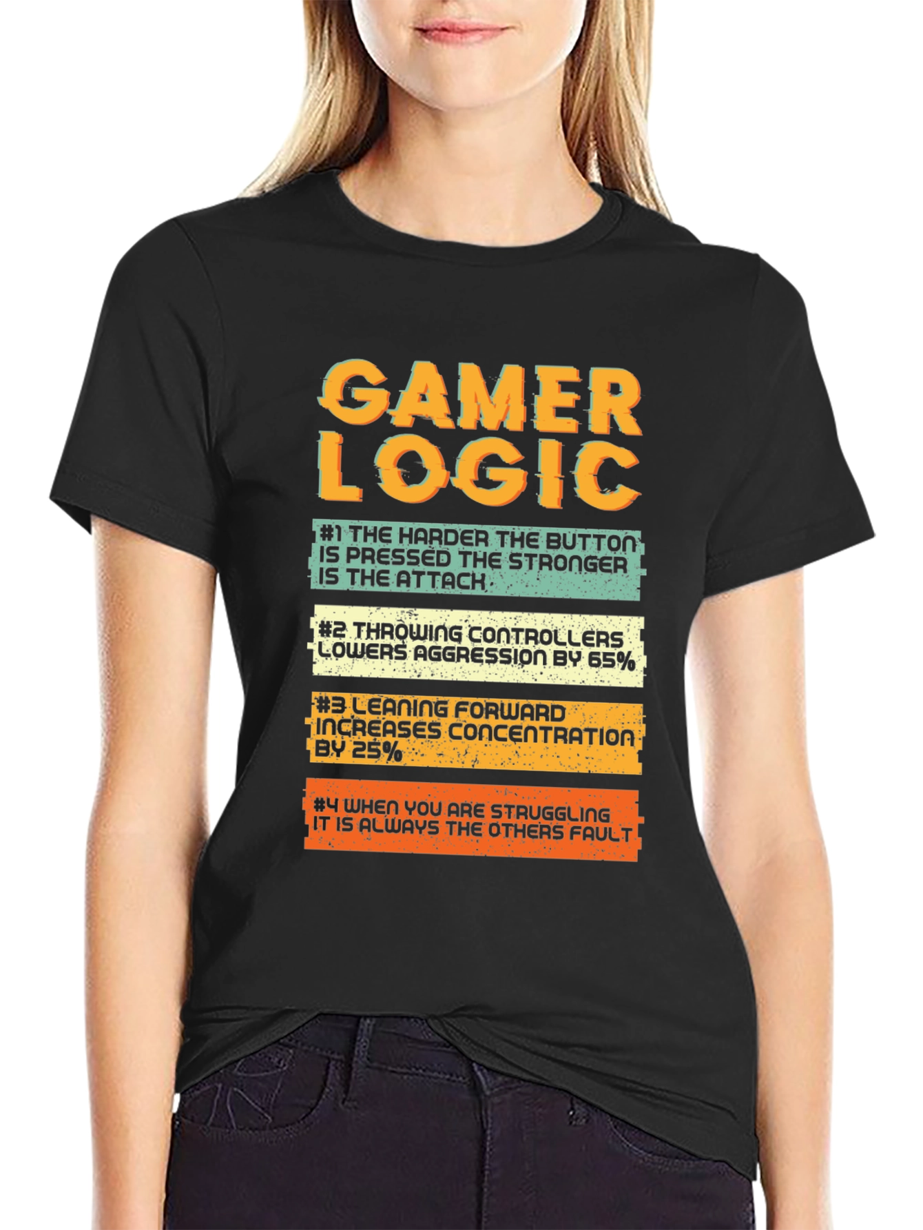 Gamer Logic T-Shirt - Funny Video Game Tee