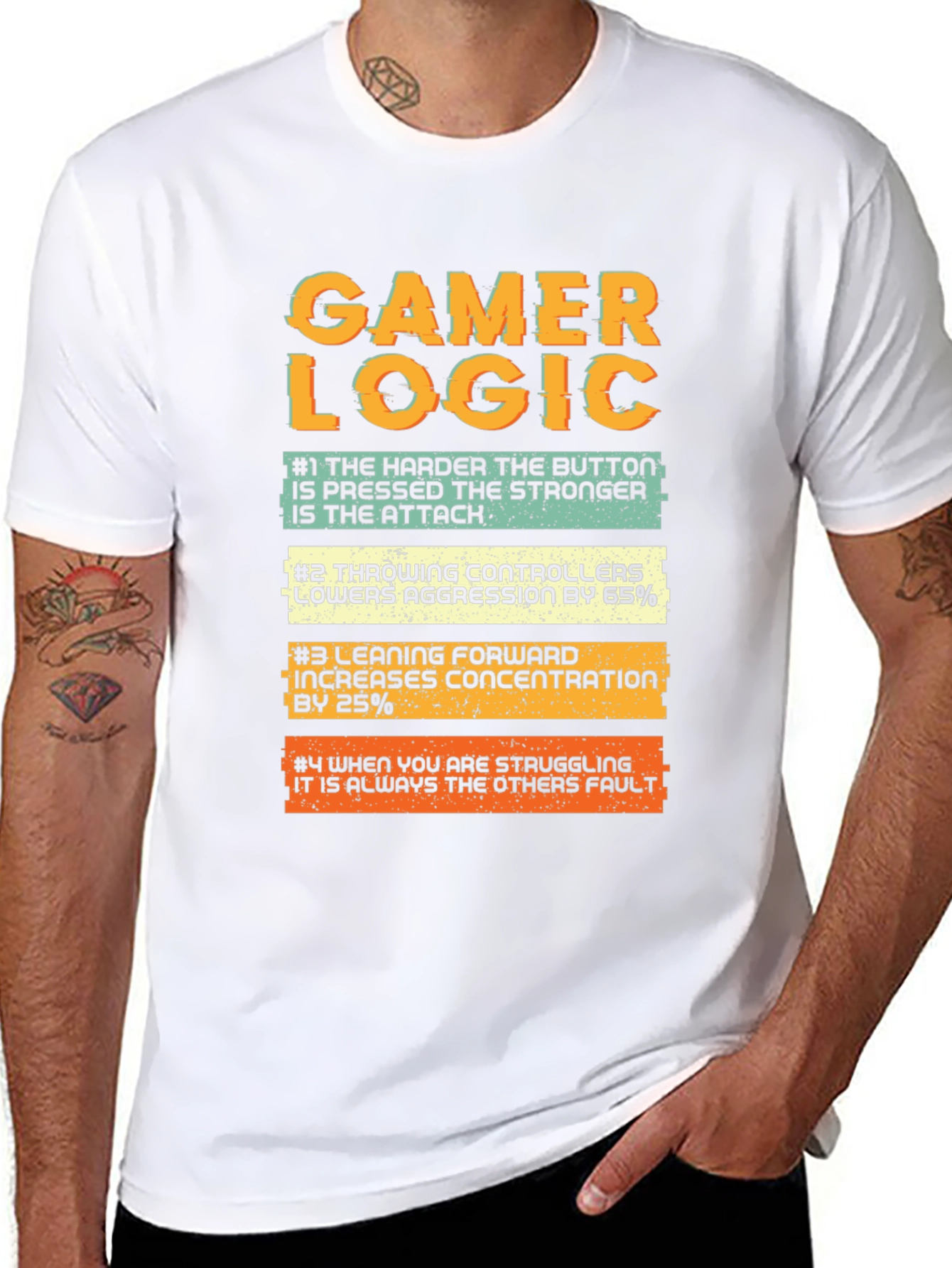 Gamer Logic T-Shirt - Funny Video Game Tee