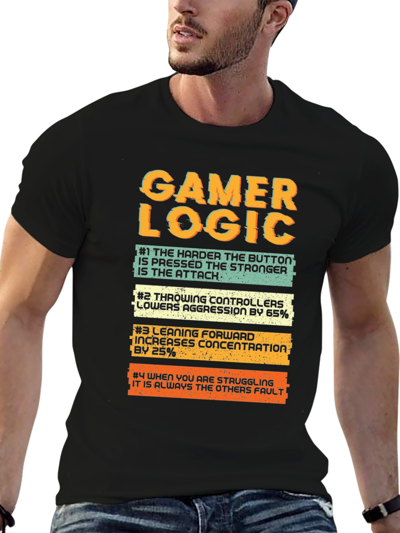 Gamer Logic T-Shirt - Funny Video Game Tee