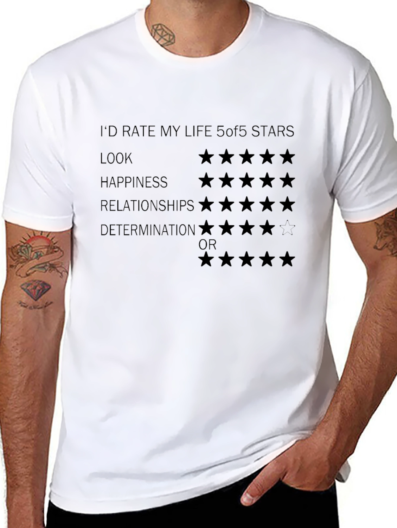 5-Star Life Mens Graphic T-Shirt