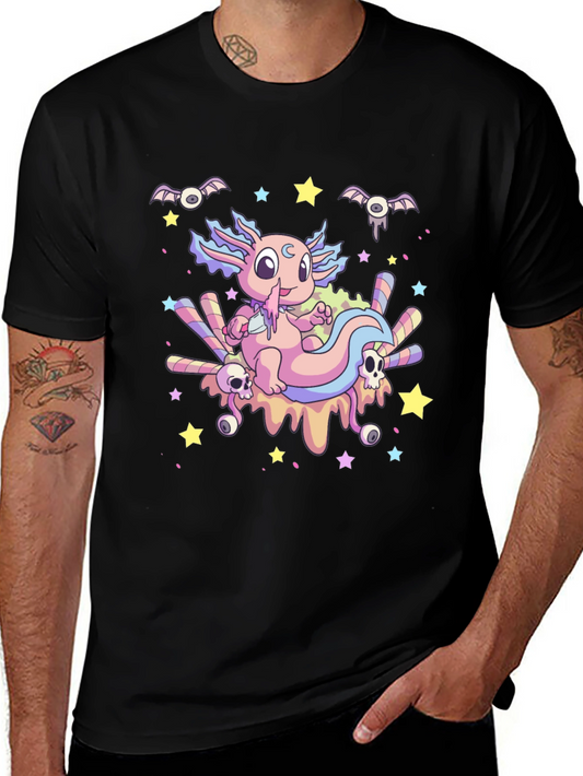 Cute Axolotl Kawaii Goth T-Shirt