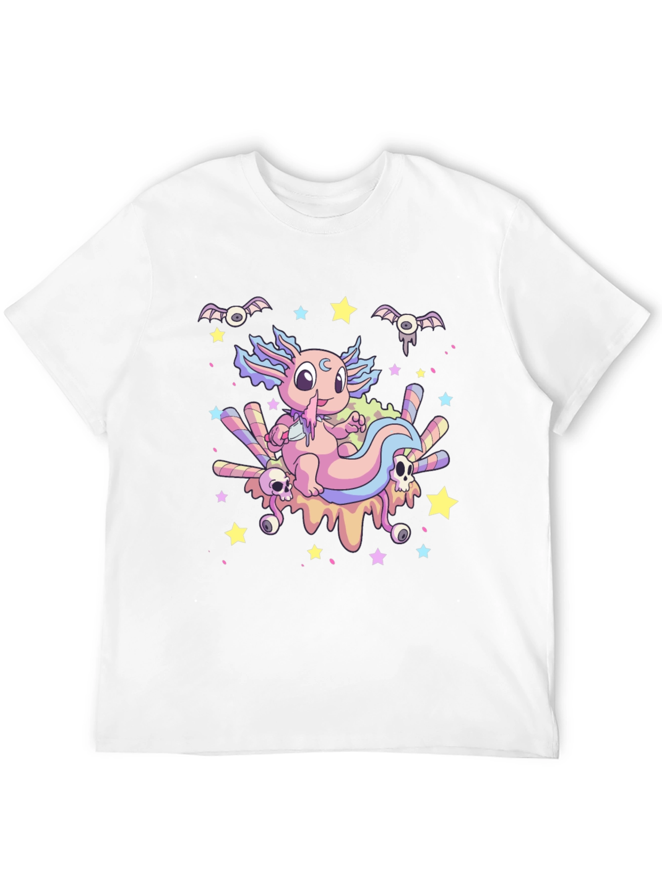 Cute Axolotl Kawaii Goth T-Shirt