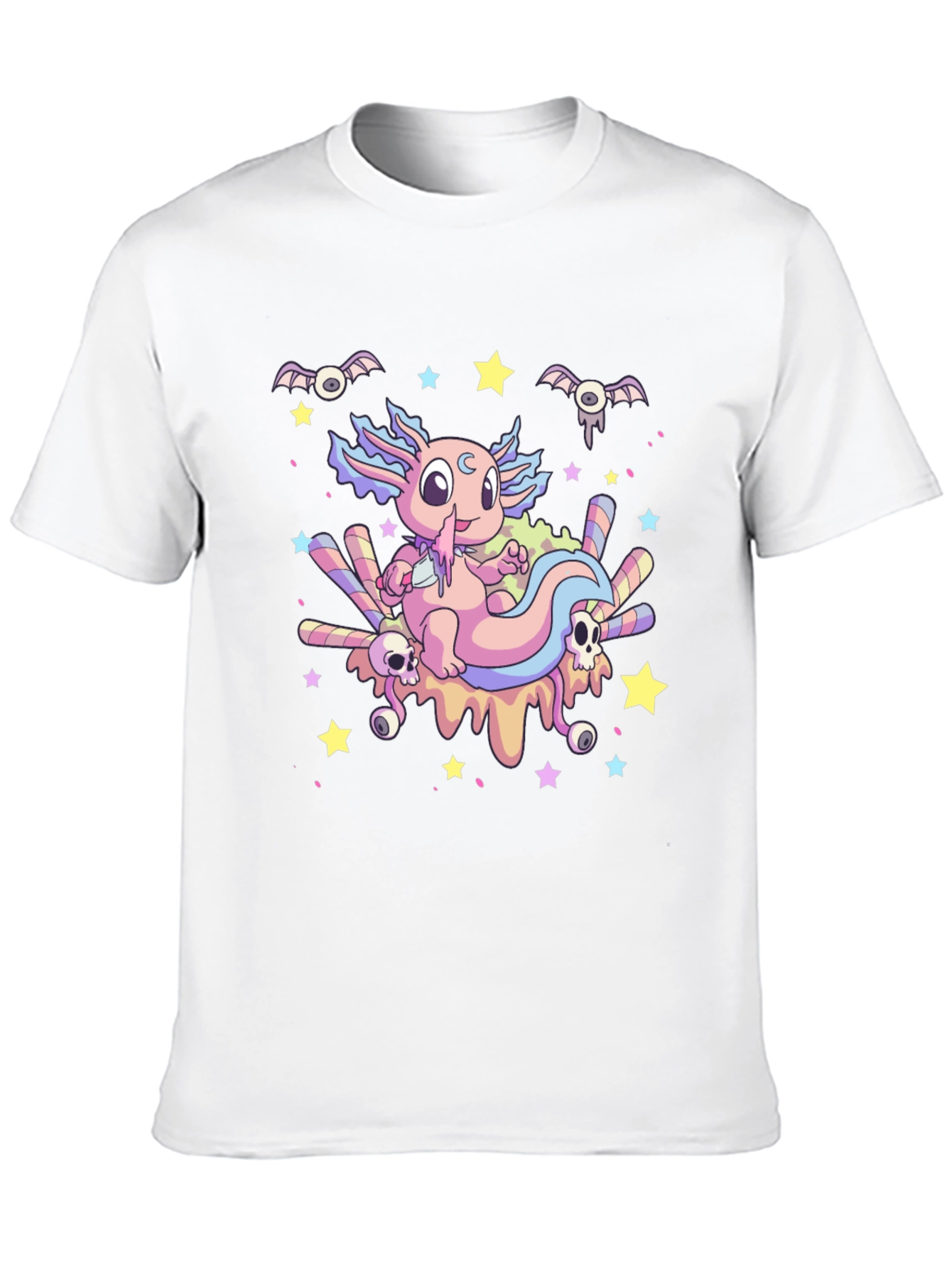 Cute Axolotl Kawaii Goth T-Shirt