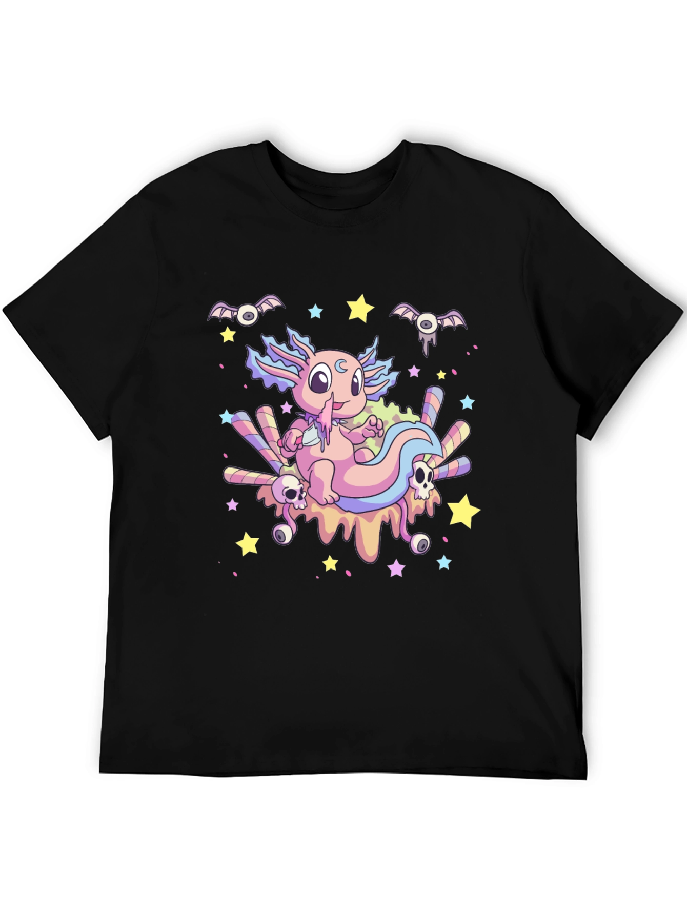 Cute Axolotl Kawaii Goth T-Shirt