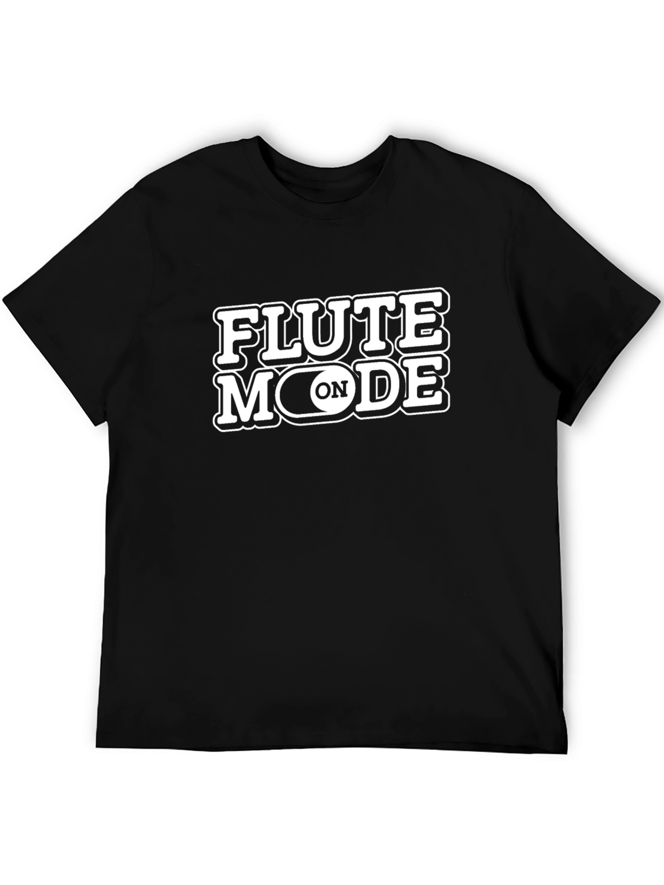 Flute Mode ON Black T-Shirt