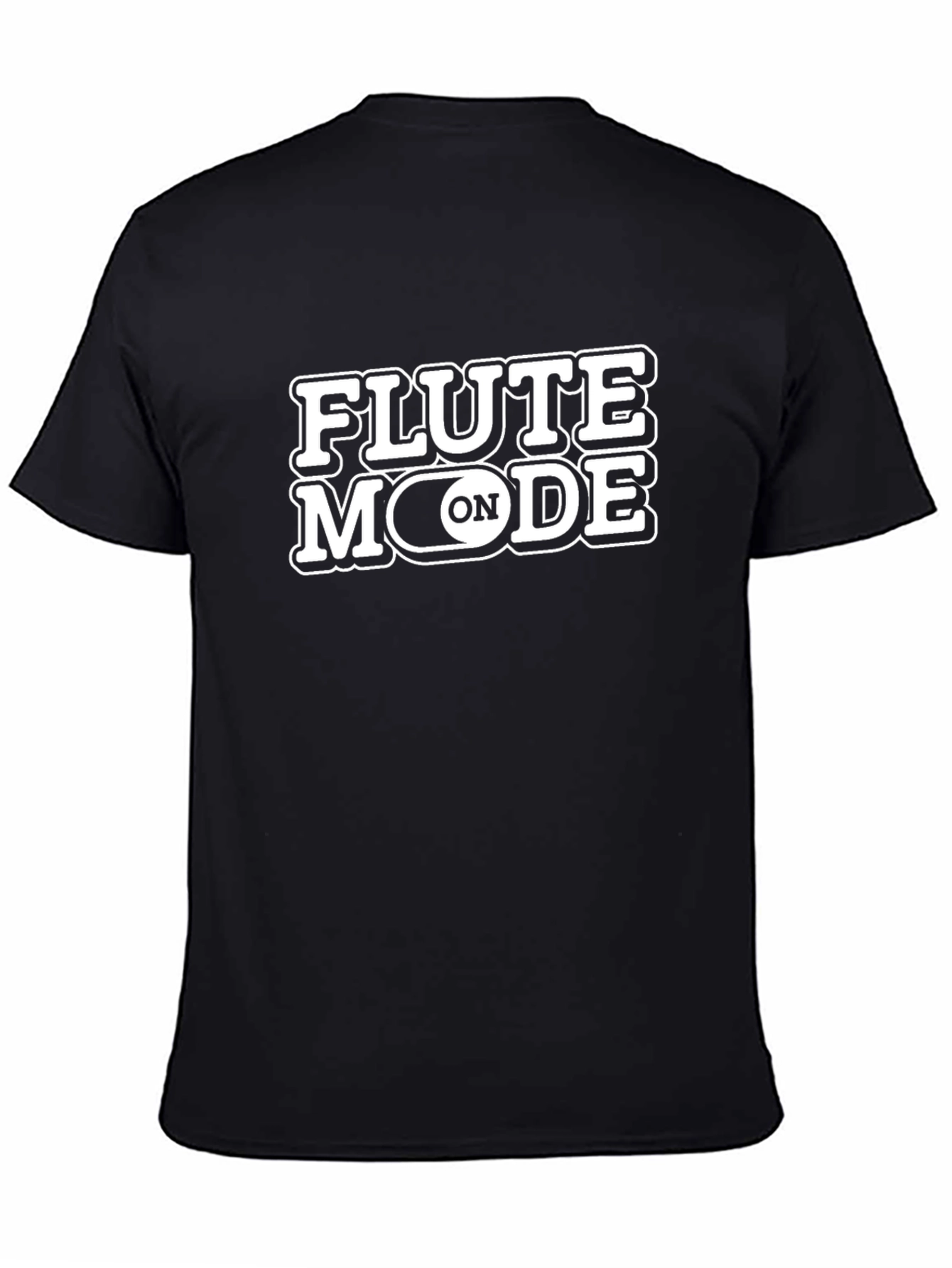 Flute Mode ON Black T-Shirt