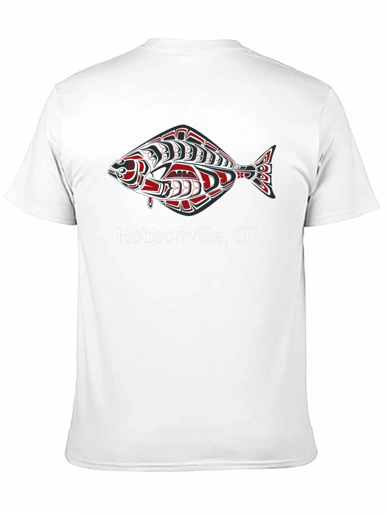 Hobsonville OR Fish Graphic Tee - Black