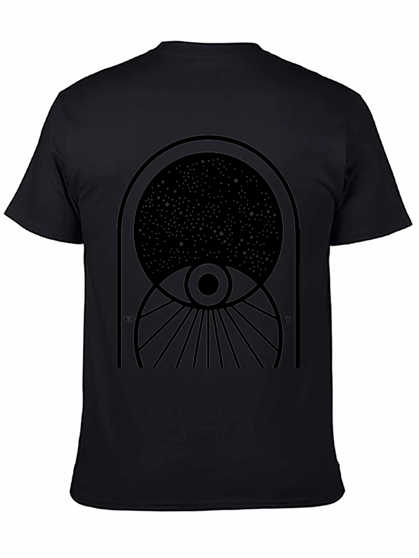 Mystic Eye Graphic T-Shirt - Black Cotton Tee