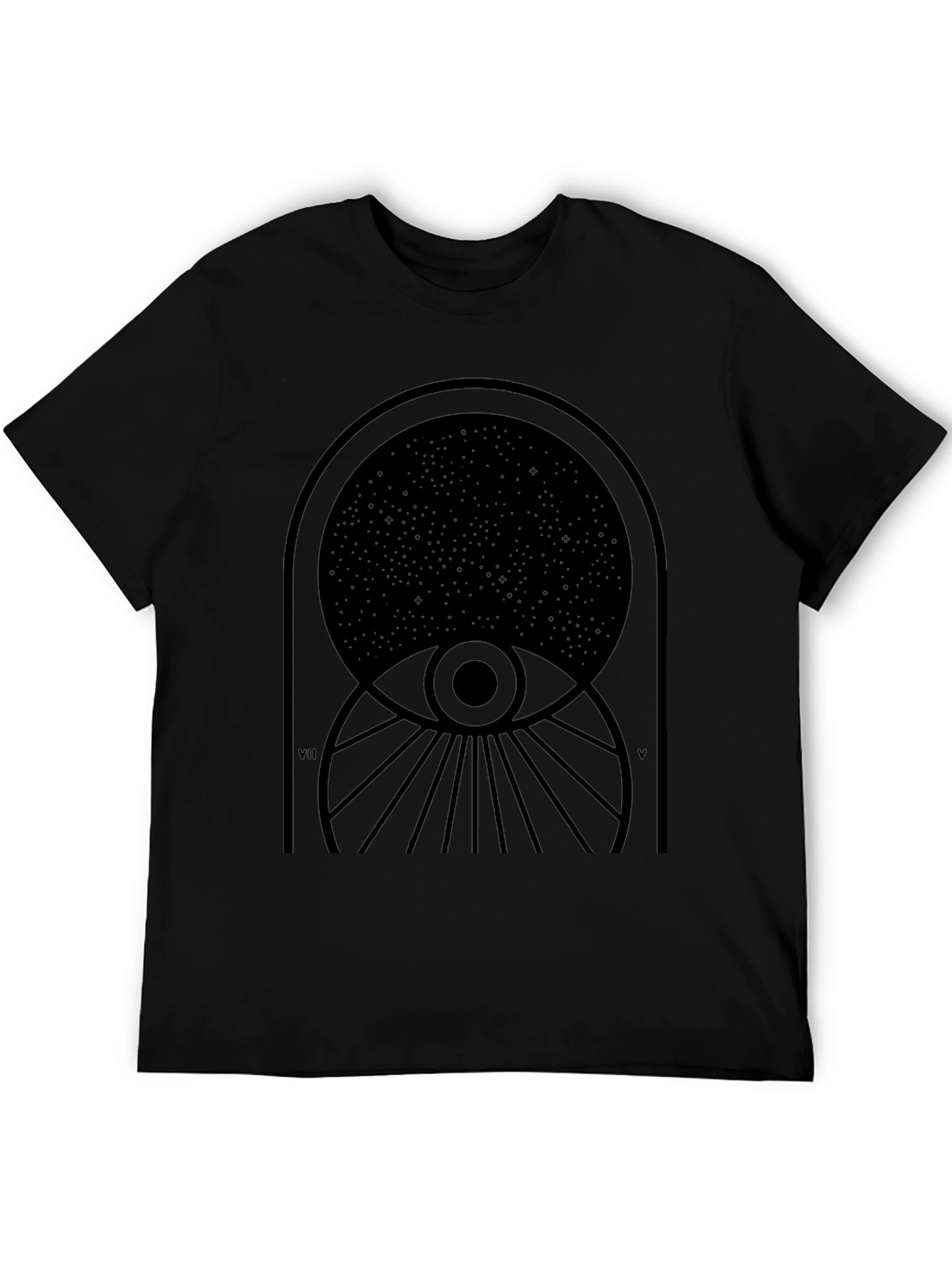 Mystic Eye Graphic T-Shirt - Black Cotton Tee
