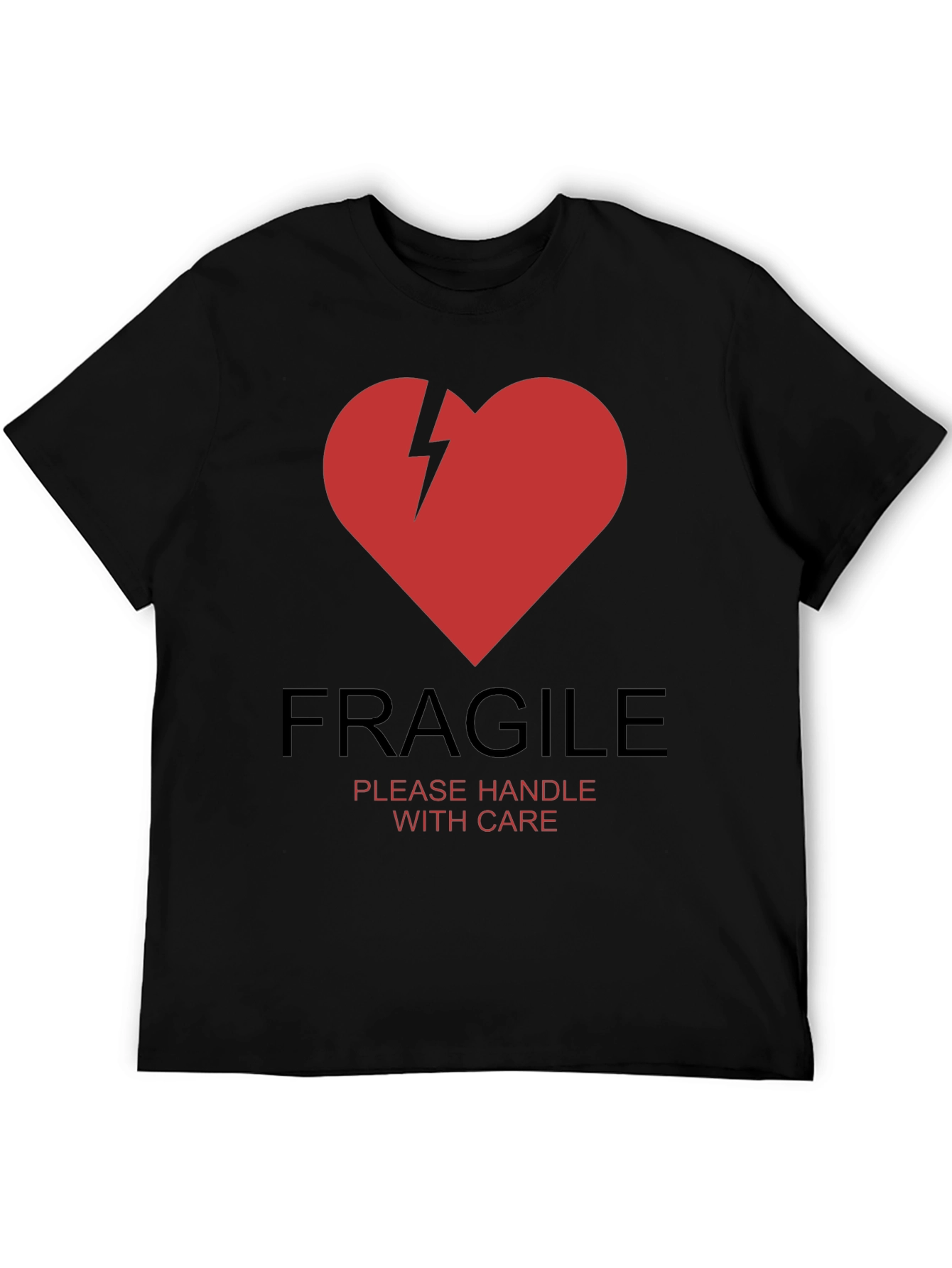 Fragile Heart Graphic T-Shirt - Handle With Care