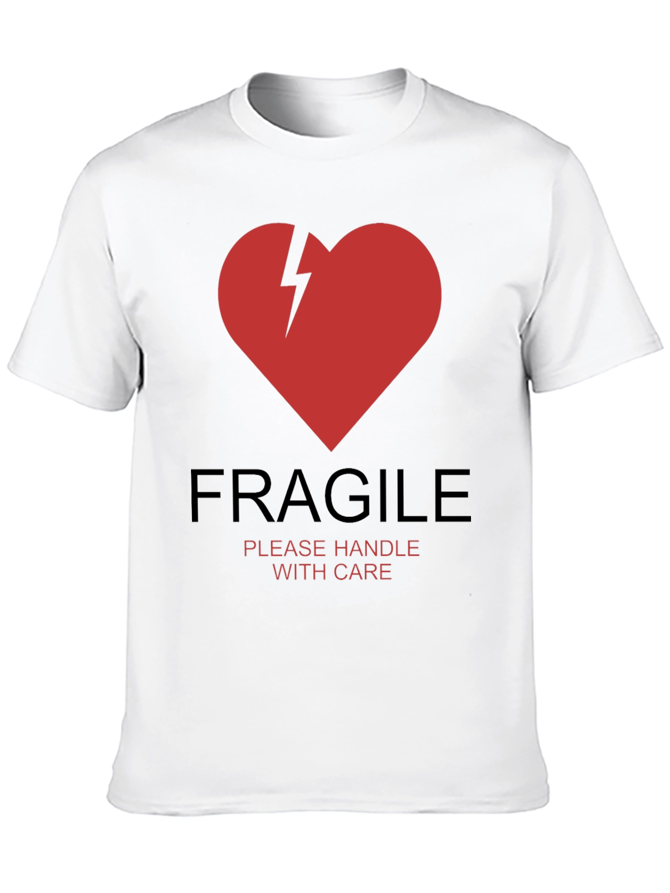 Fragile Heart Graphic T-Shirt - Handle With Care