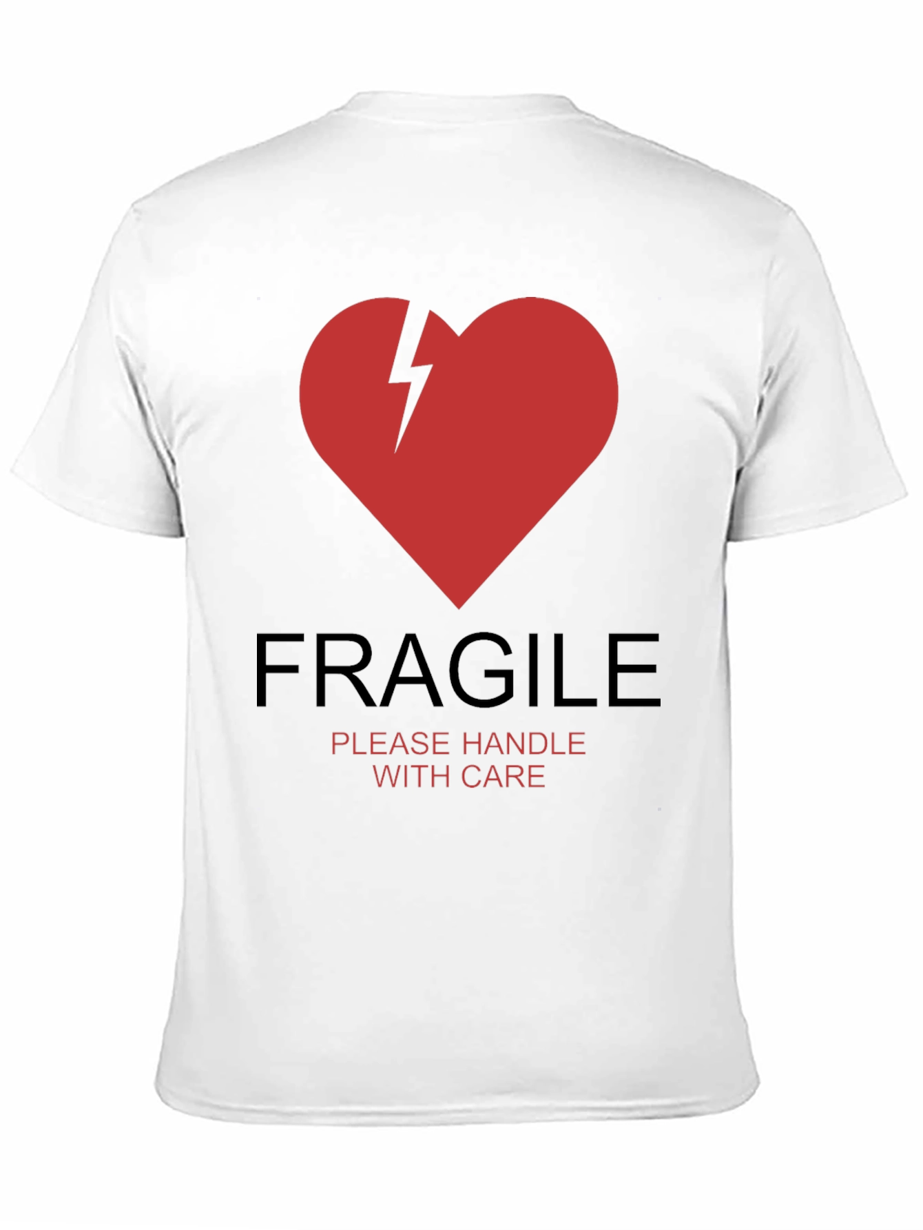 Fragile Heart Graphic T-Shirt - Handle With Care