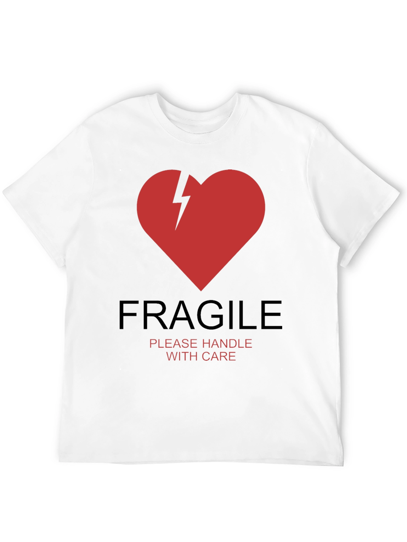 Fragile Heart Graphic T-Shirt - Handle With Care