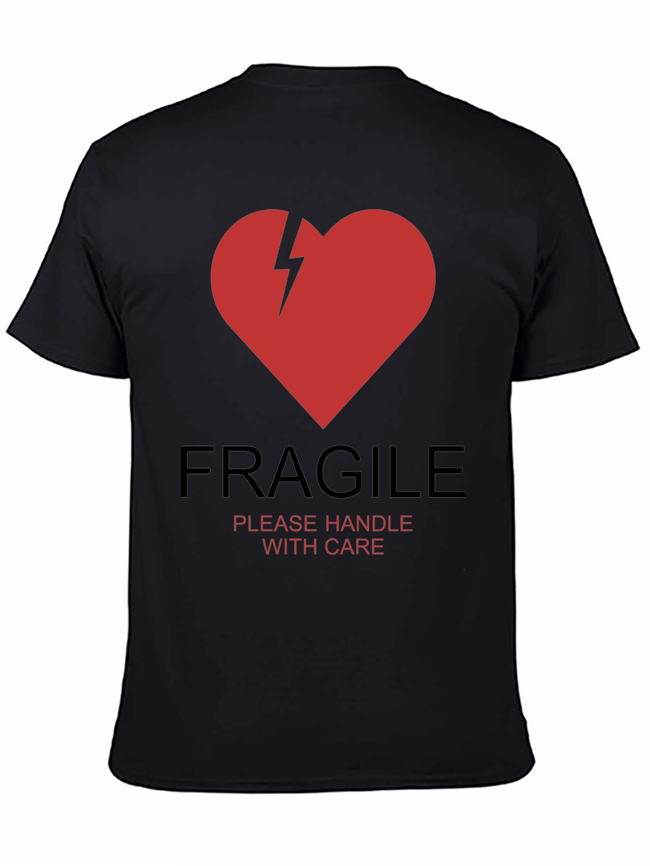 Fragile Heart Graphic T-Shirt - Handle With Care