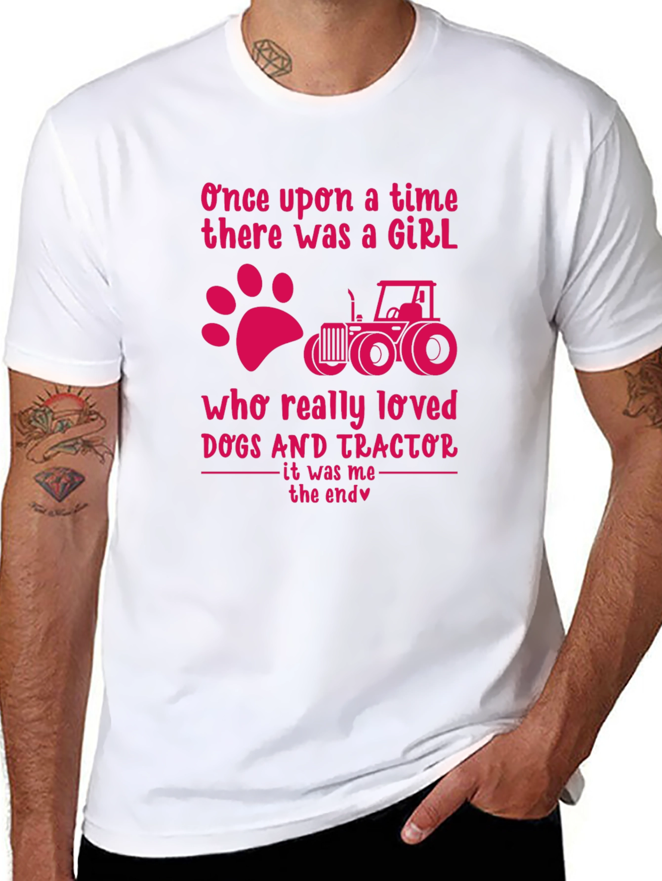 Girl Dogs & Tractors T-Shirt