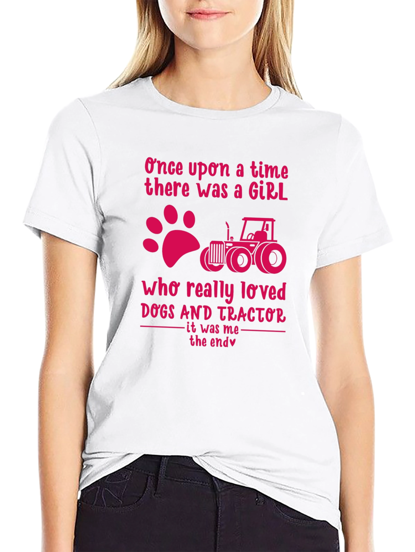 Girl Dogs & Tractors T-Shirt