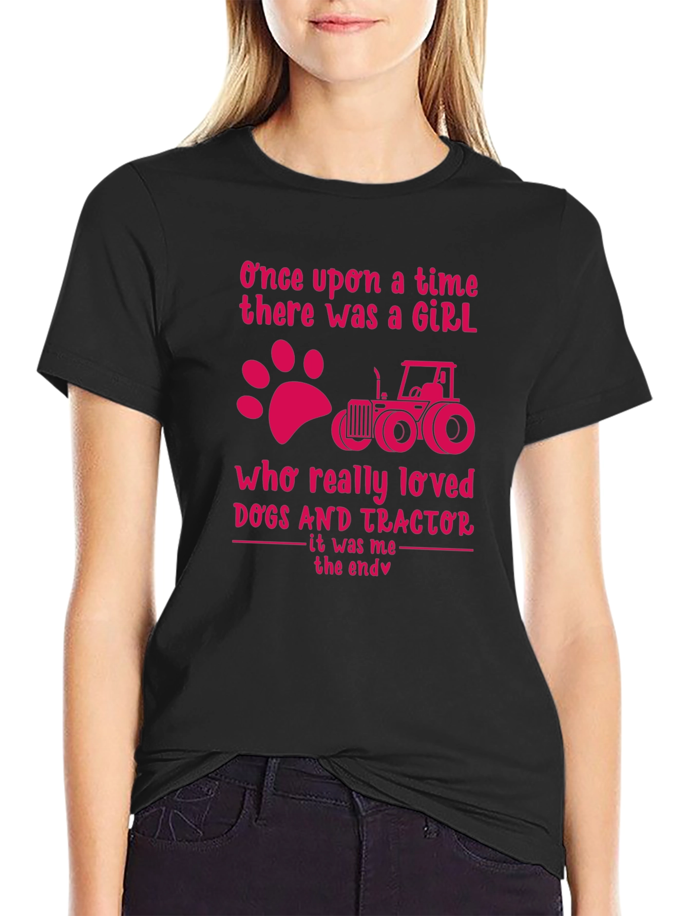 Girl Dogs & Tractors T-Shirt