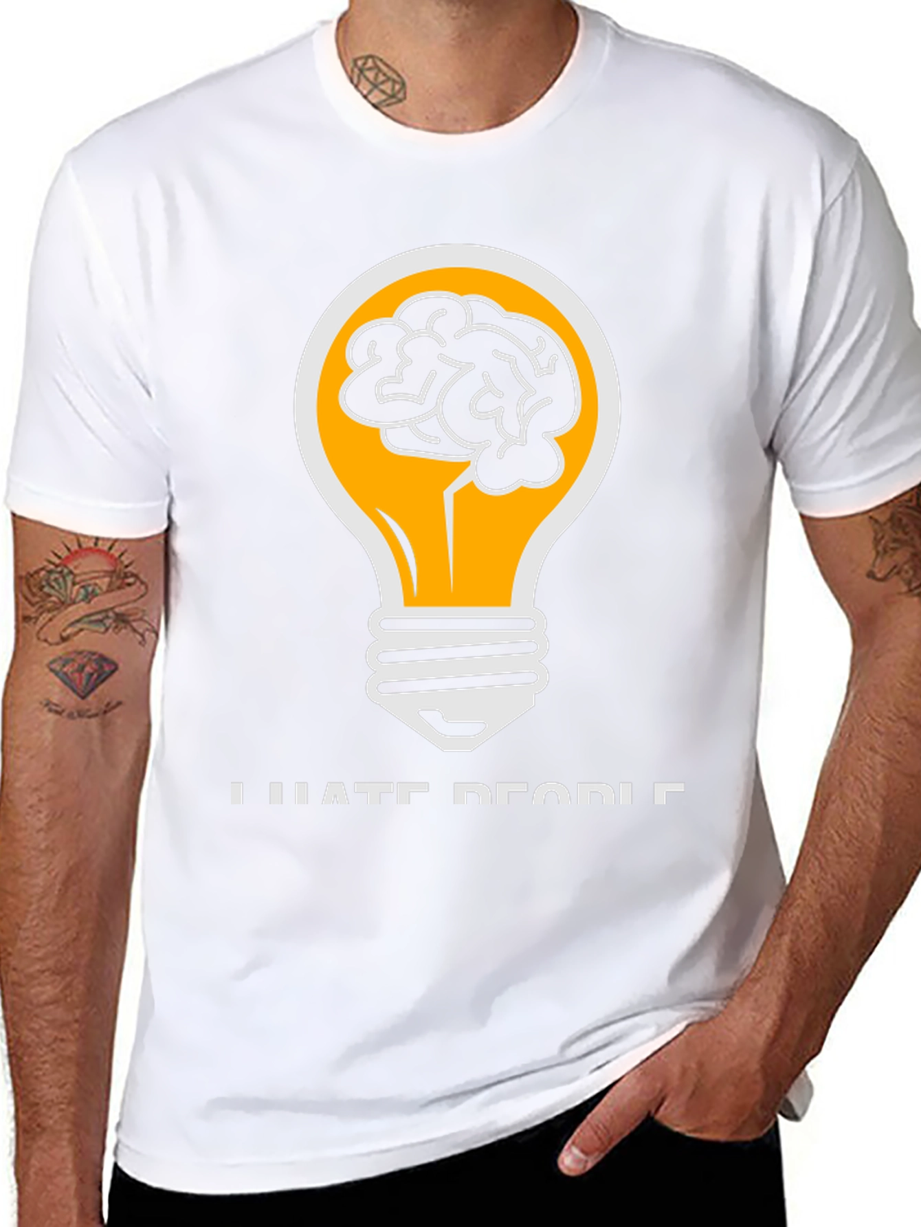 I Hate People Brainy Idea T-Shirt