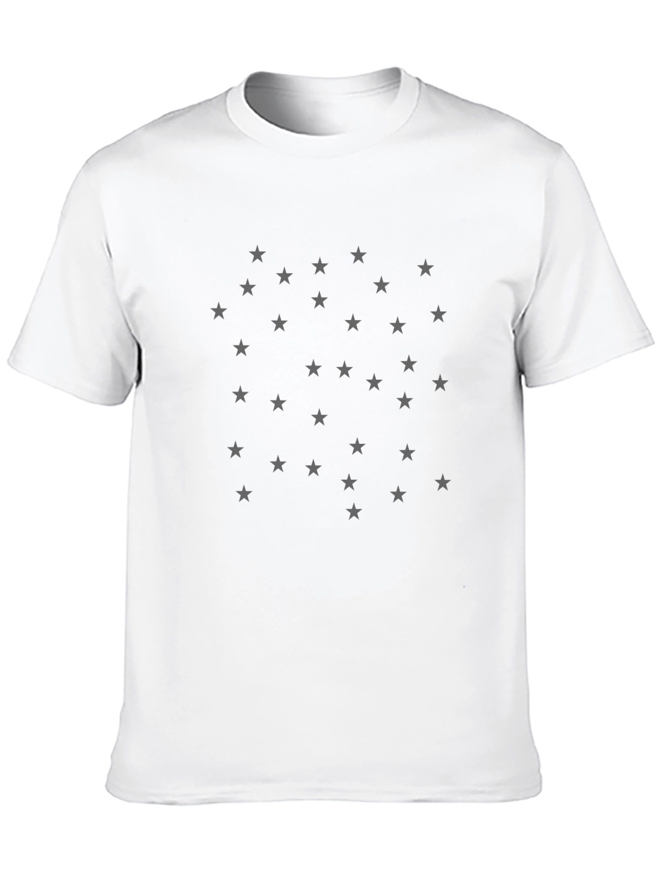 Stars Pattern Crewneck T-Shirt