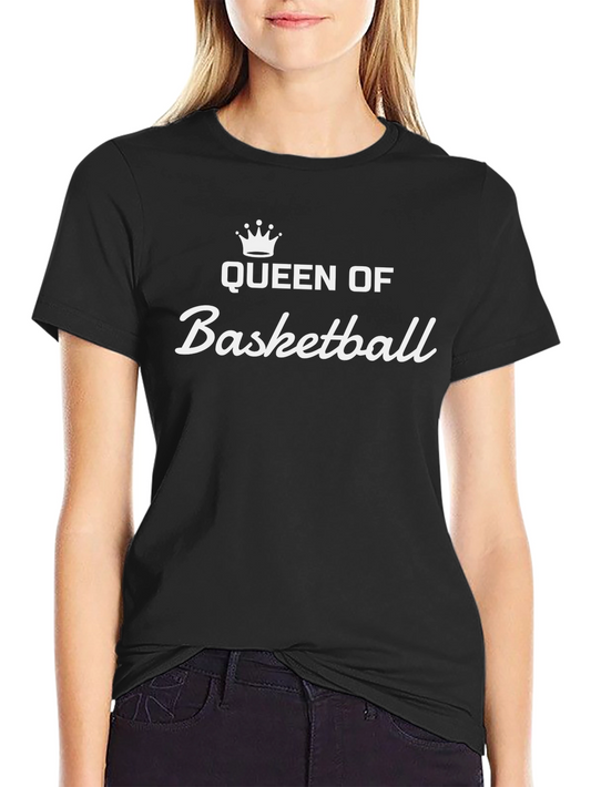 Queen of Basketball Graphic Tee - Black