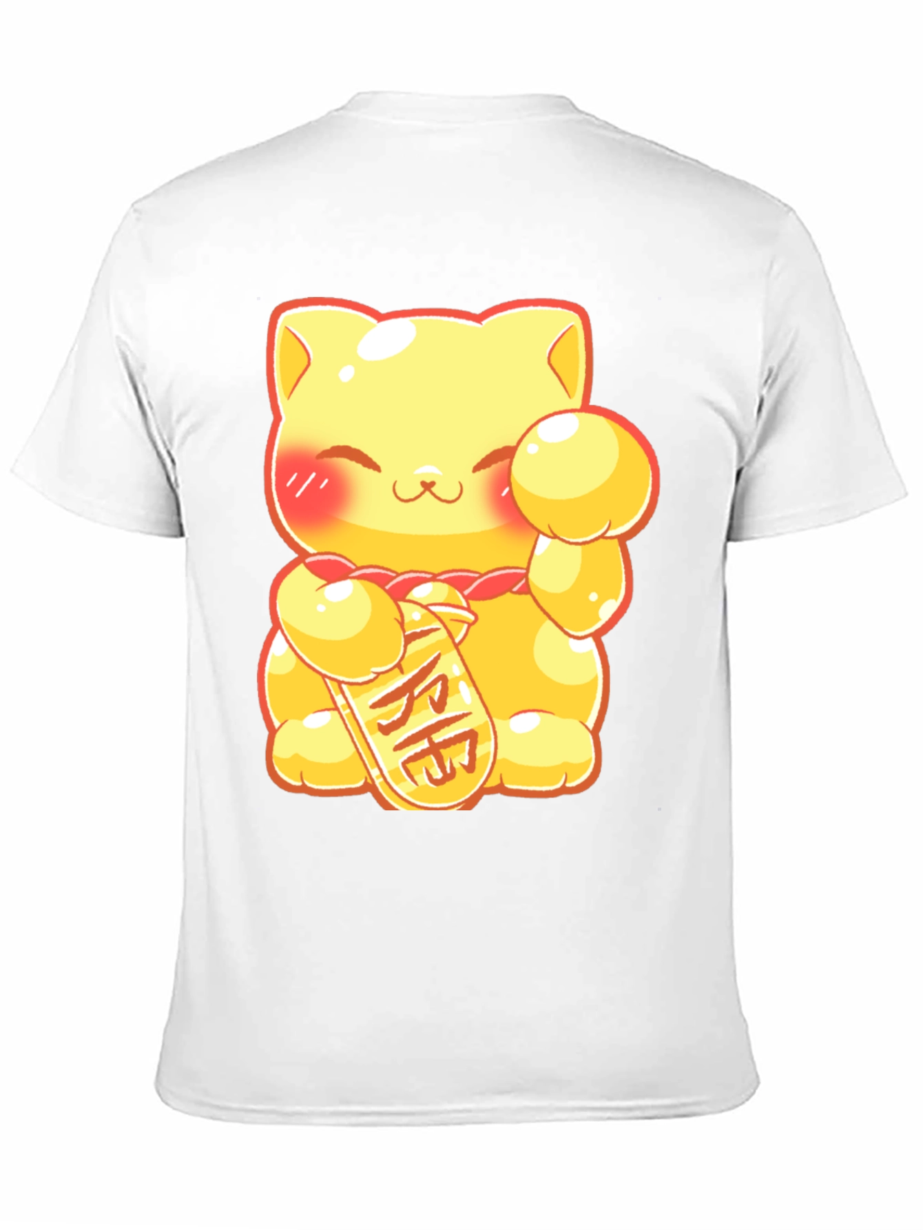 Lucky Cat Graphic Tee - Kawaii Style