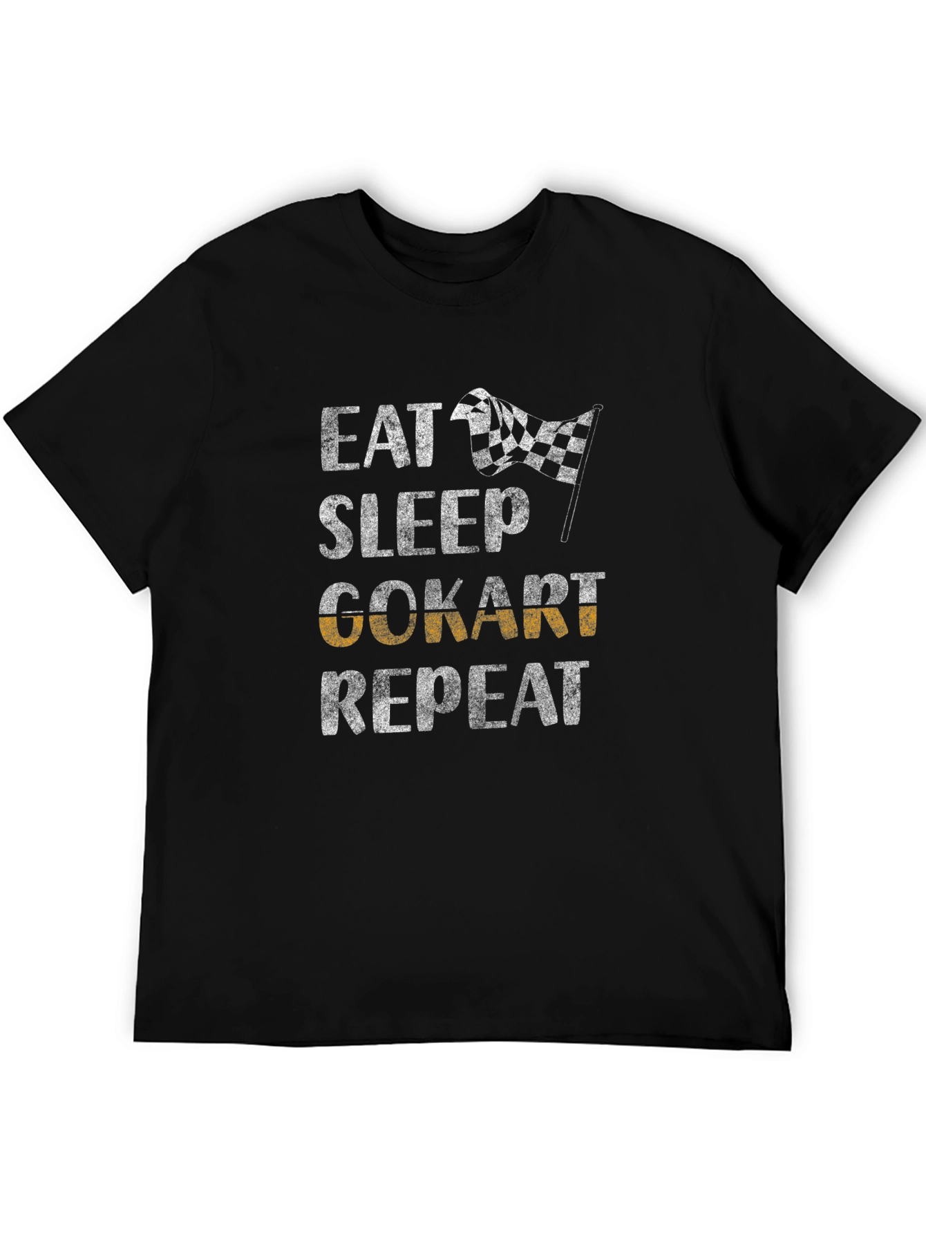 Eat Sleep Go-Kart Repeat Graphic Tee