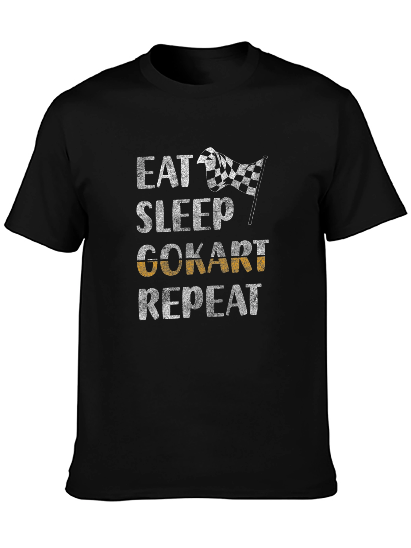 Eat Sleep Go-Kart Repeat Graphic Tee