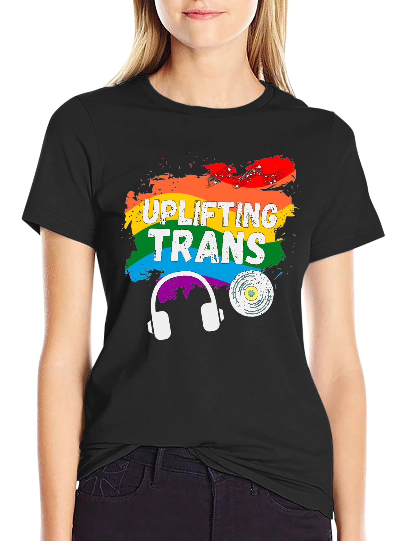 Uplifting Trans Pride Rainbow T-Shirt