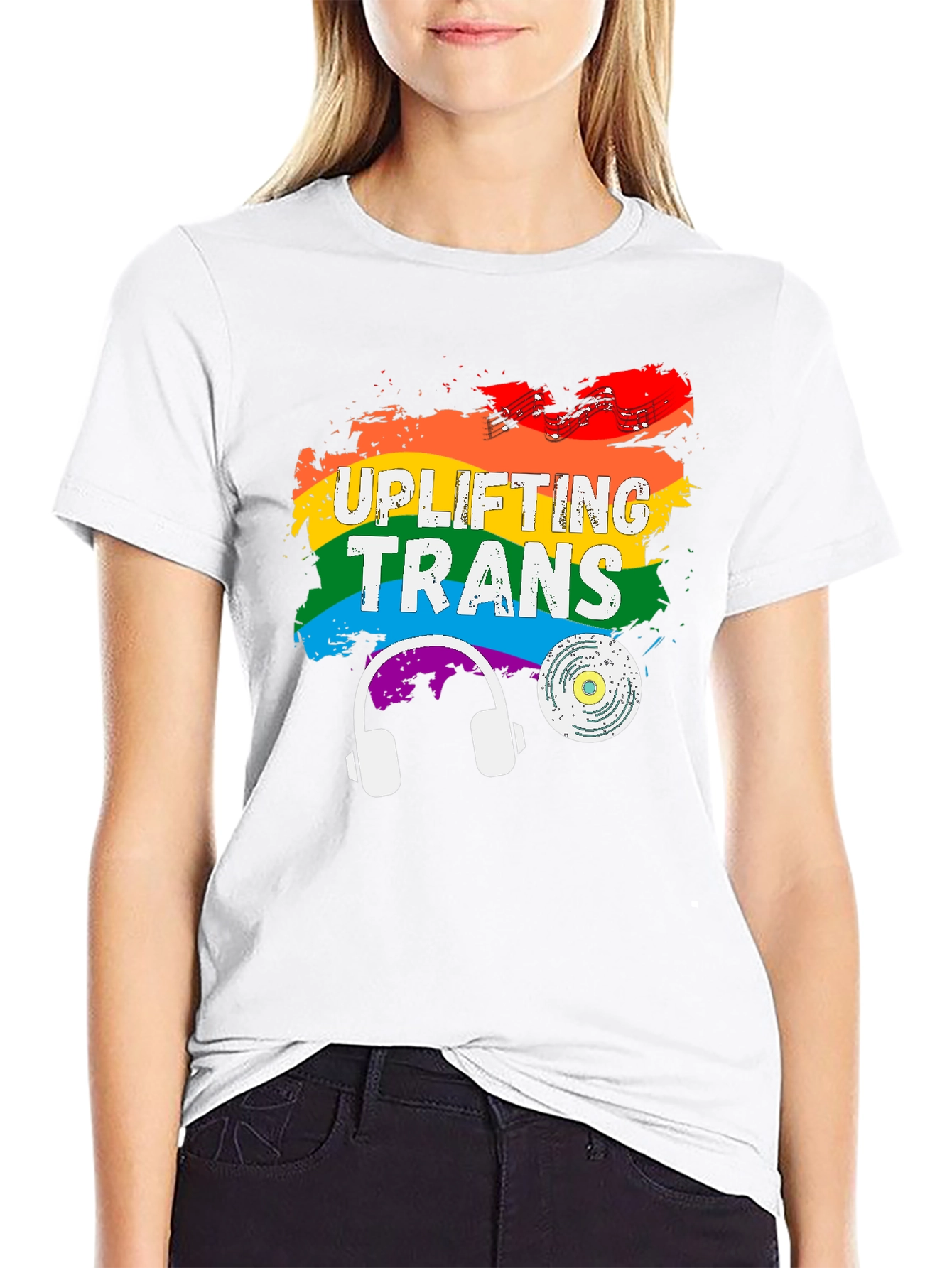 Uplifting Trans Pride Rainbow T-Shirt
