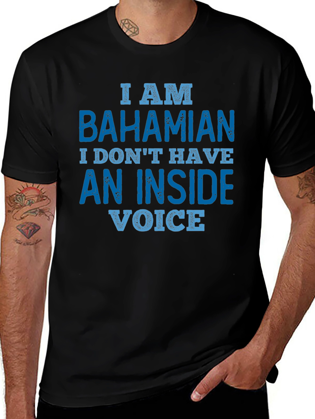 Bahamian No Inside Voice Graphic Tee