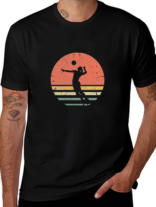 Vintage Volleyball Player T-Shirt