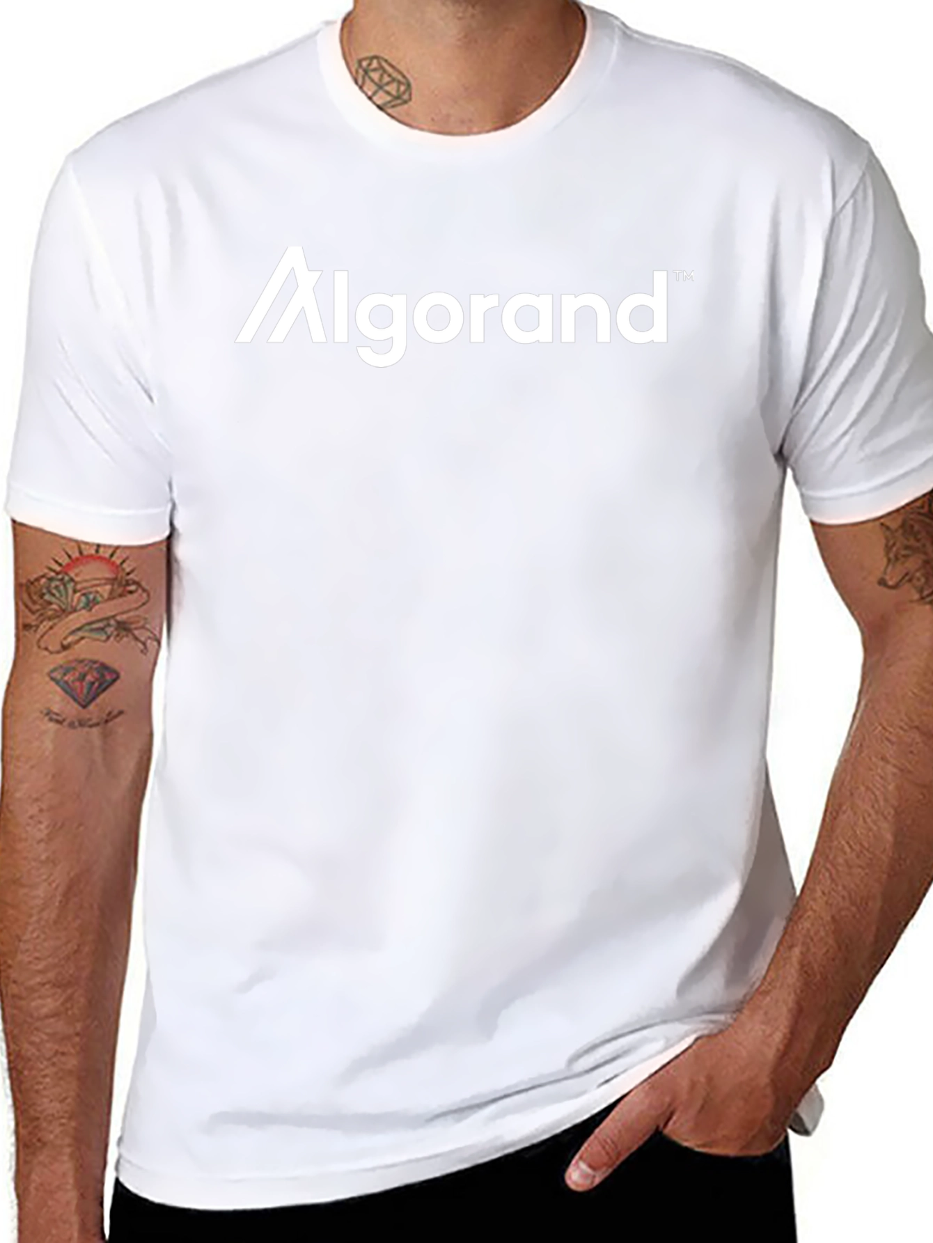 Algorand Black Cotton Blend Short-Sleeve T-Shirt