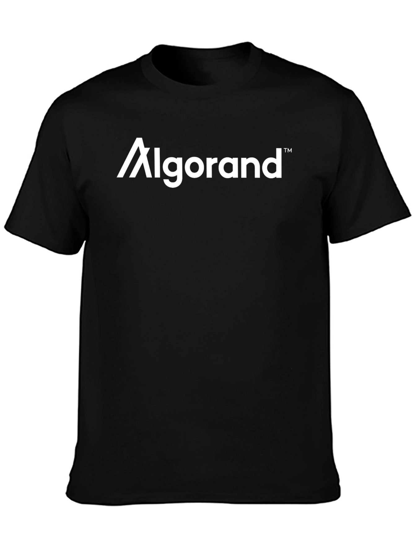 Algorand Black Cotton Blend Short-Sleeve T-Shirt