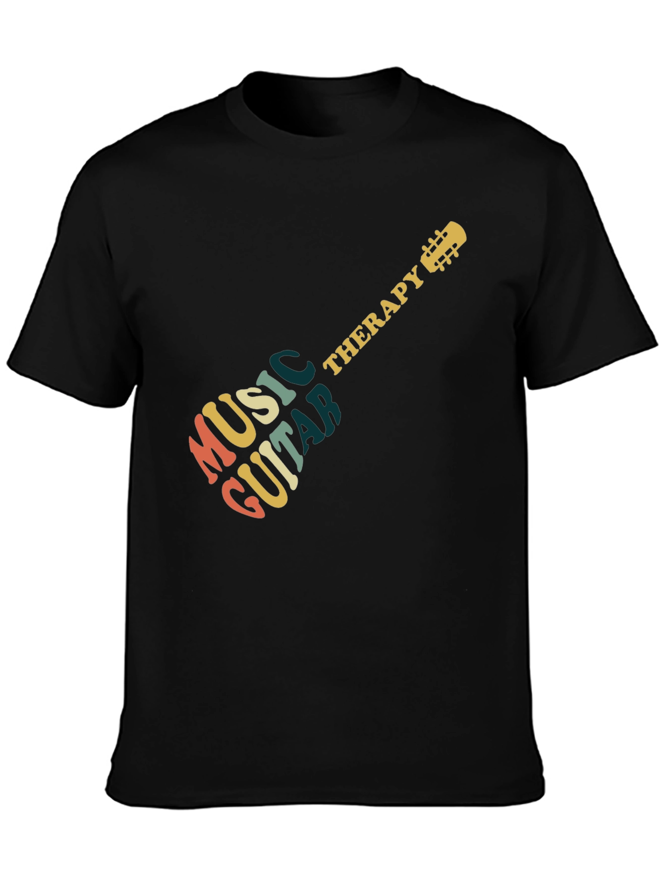 Music Guitar Therapy Graphic T-Shirt