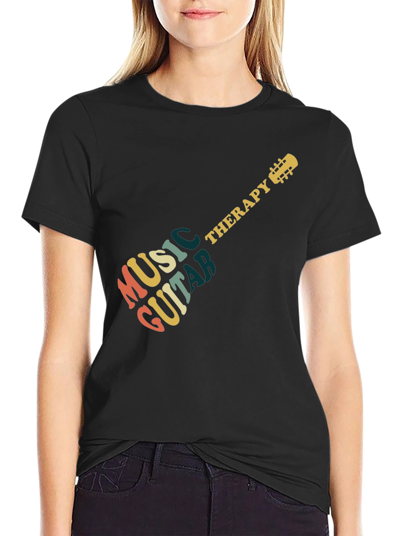Music Guitar Therapy Graphic T-Shirt