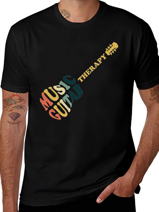 Music Guitar Therapy Graphic T-Shirt